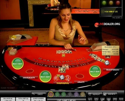 live blackjack sidebets