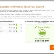 Betsson single wallet