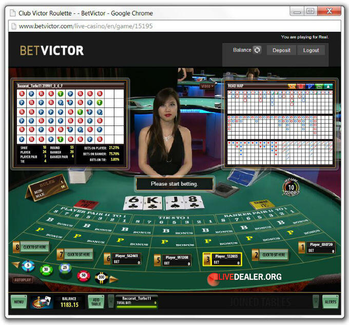 Microgaming's Turbo Live Baccarat