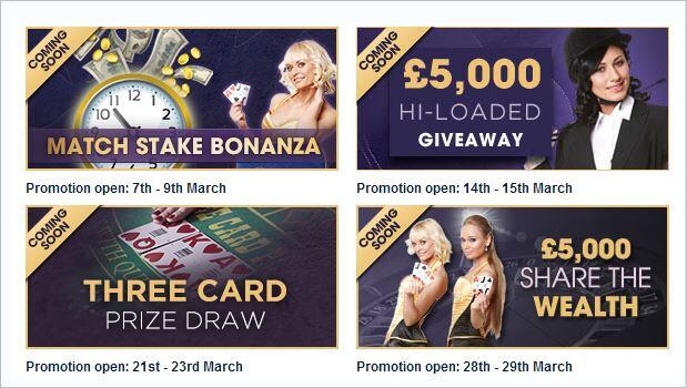 William Hill up-coming promotions