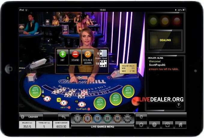 player options for seat 6 while the dealer is awaiting seat 4