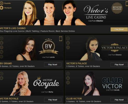 BetVictor Live Casinos