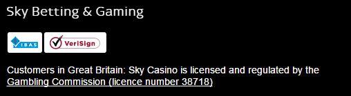 Gambling Commission Sky