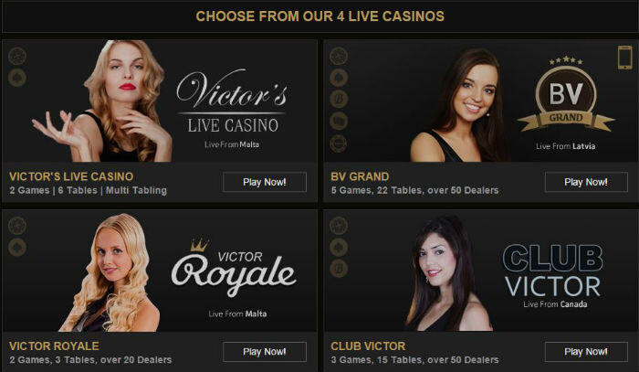 Victor's Live Casino