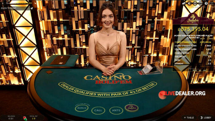 Live Casino Hold'em Poker