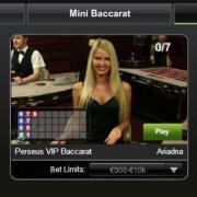 Playtech VIP live baccarat