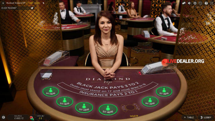 Evolution Gaming Diamond VIP live blackjack