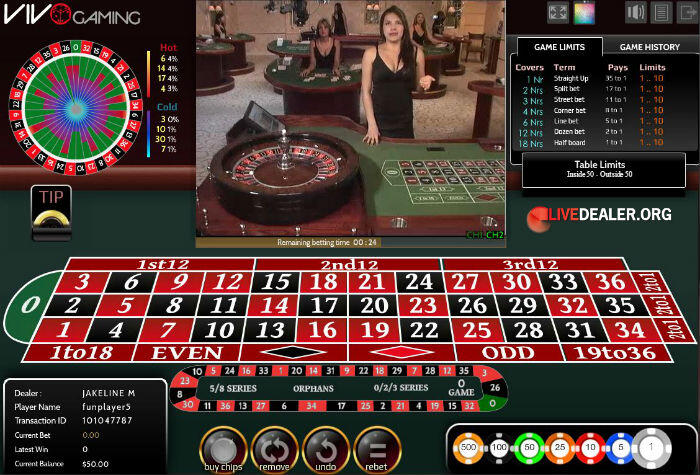 Burgas Roulette from Vivo Gaming