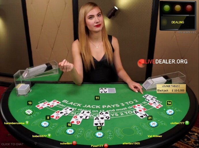 Lounge blackjack table C