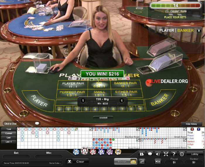 live dealer rota