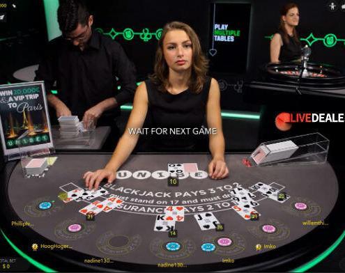 Unibet live blackjack