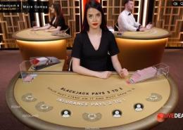 Ezugi Gold Blackjack 6