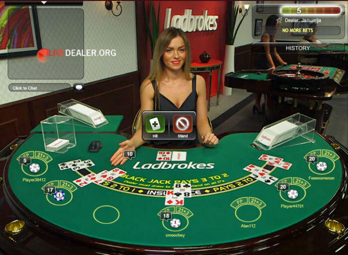 Ladbrokes low limit live blackjack