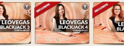 More Leo Vegas private blackjack tables
