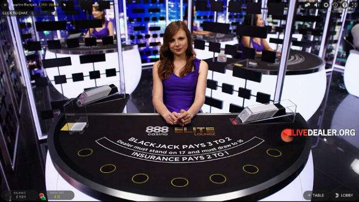 888 EliteLounge blackjack