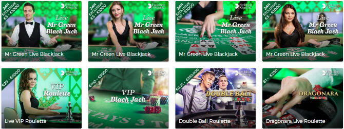 Mr Green Live Casino