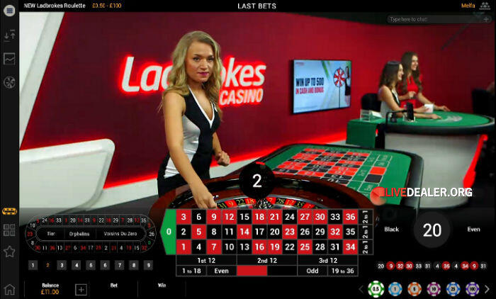 Ladbrokes live roulette