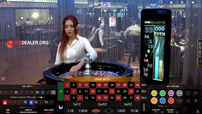 Authentic Gaming Casino Floor roulette