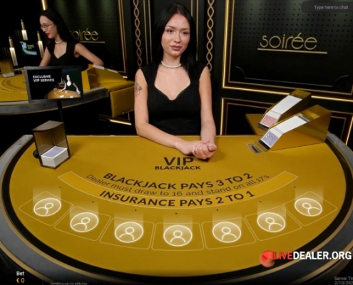 Playtech Blackjack SoireeVIP
