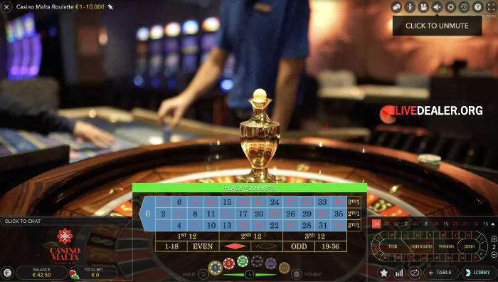 Casino Malta Live Roulette