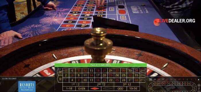 Resorts Atlantic City Roulette -place your bets