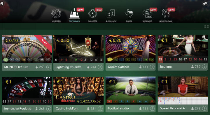 most popular live games
