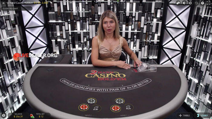 2 Hand Casino Hold'em placebets