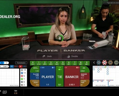 Playtech VIP Baccarat Commission mode win