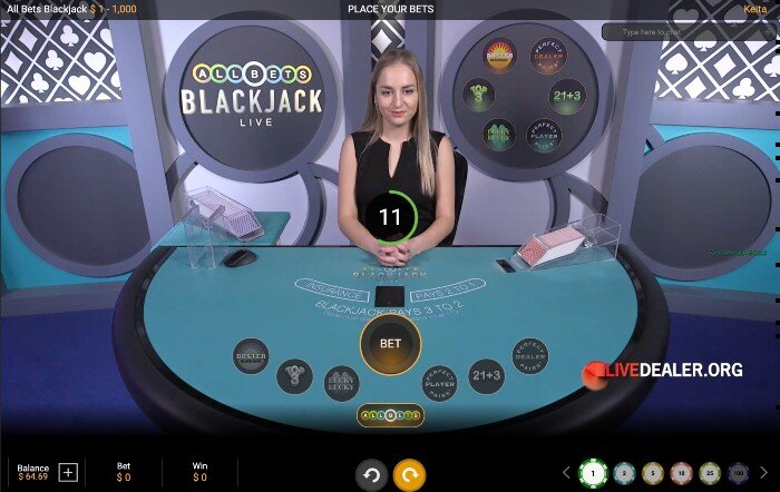 AllBetsBlackjack placebets