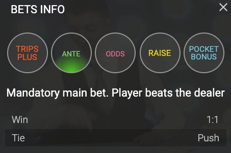 Heads Up Holdem Ante