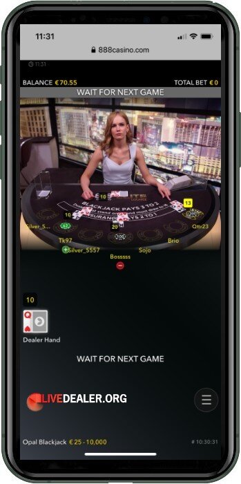 iphone live blackjack portrait