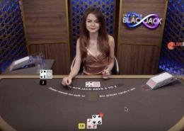 evolution infinite blackjack video