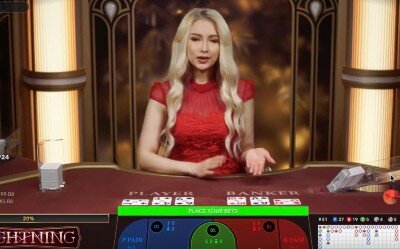 evolution lightning baccarat video