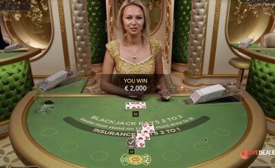 evolution salon prive blackjack video