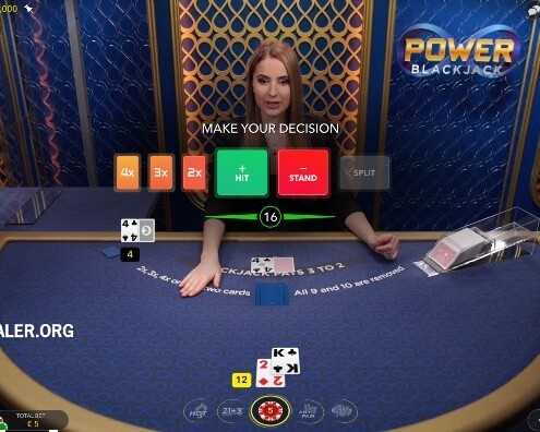 power blackjack decision