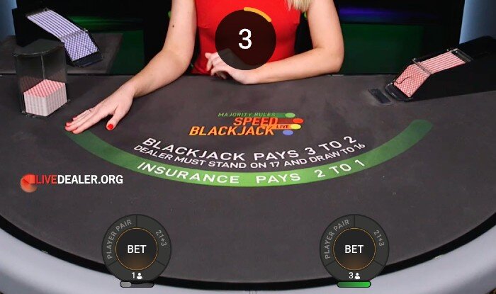 Majority rules BJ number of players