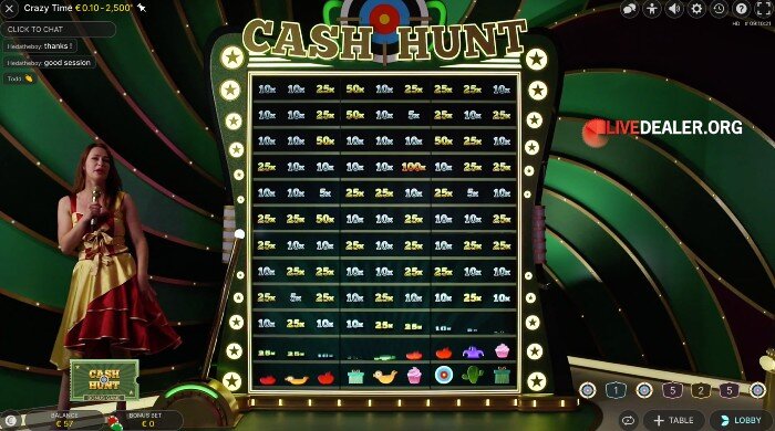 cash hunt bonus round