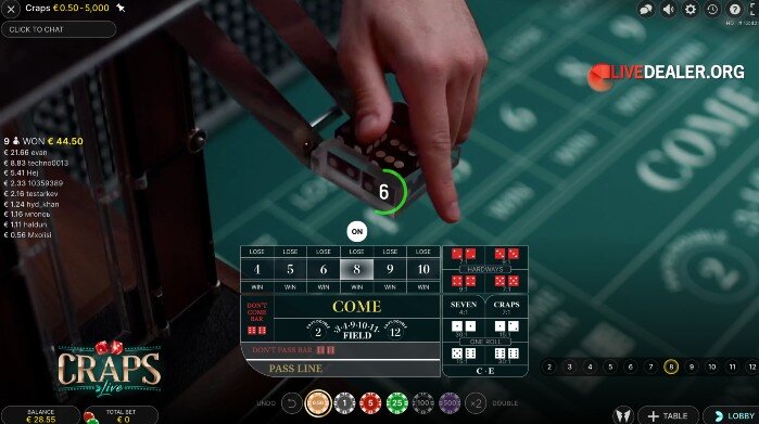 craps launcher load