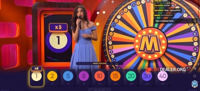 mega wheel multiplier
