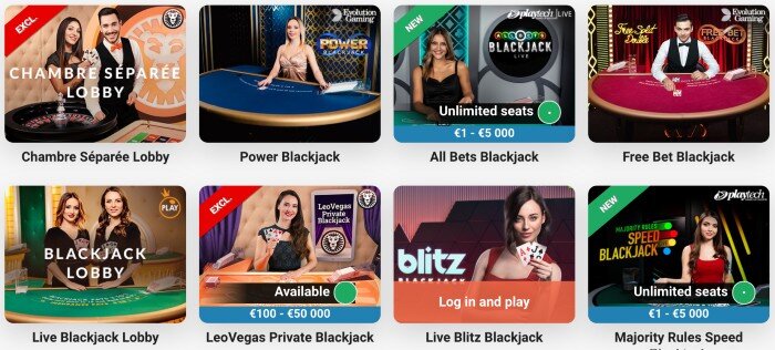 playtech blackjack @leovegas