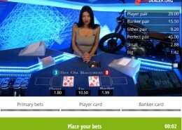 Bet on Baccarat banker card