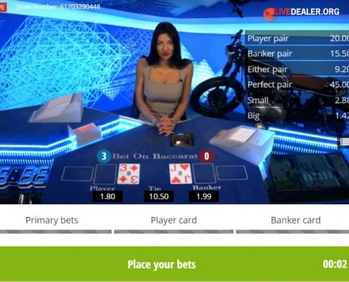 Bet on Baccarat banker card