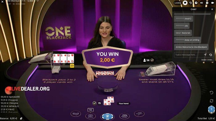 ONEBlackjack-win