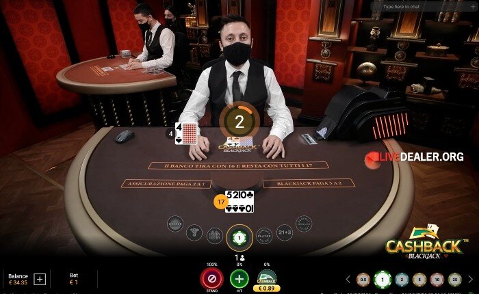 Cash Back Blackjack 2nd offer