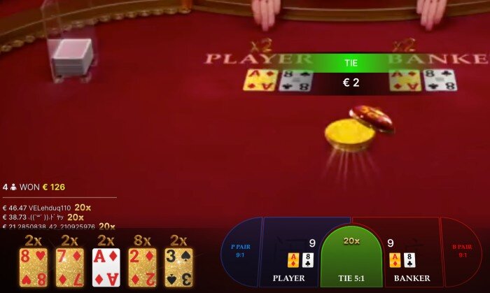 Golden Wealth Baccarat Tie20x