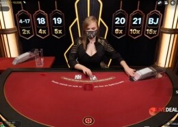 Lightning Blackjack multipliers