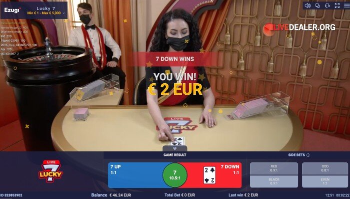 Luck 7 down wins