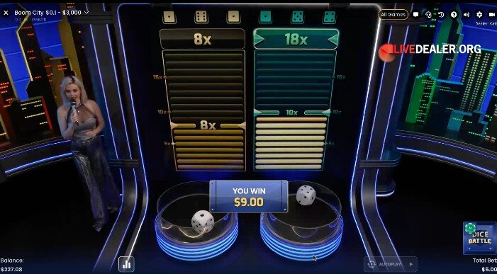 Boom City dice battle