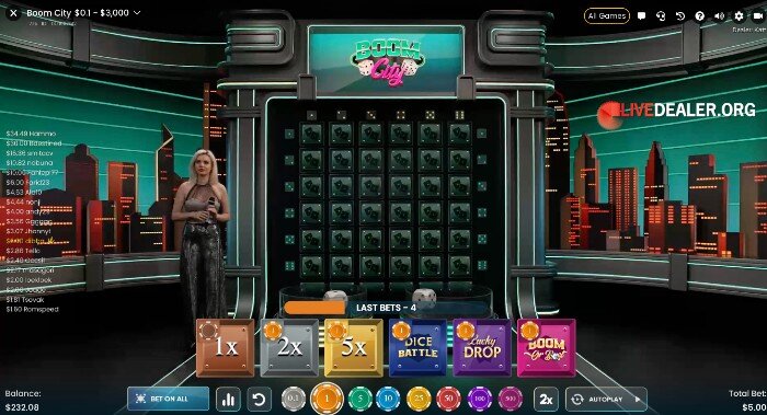 play Boom or bust at 888 Boom City placebets