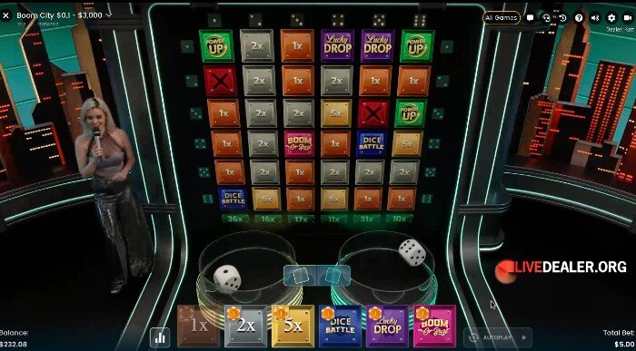 Boom City results board